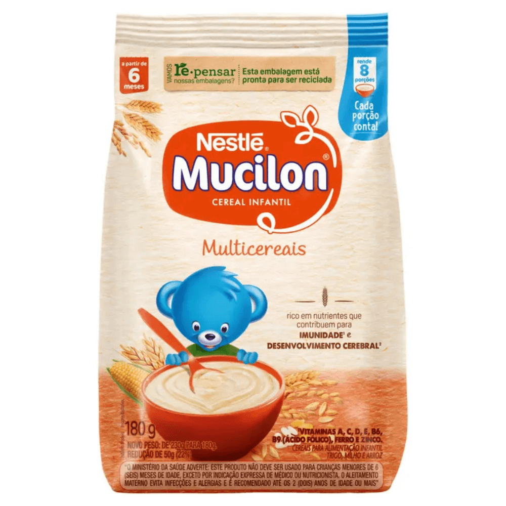 Cereal Infantil Mucilon Multicereais 180g